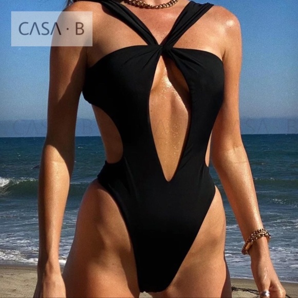 NEW to CASA B💫| The IBIZA Monokini One Piece Cut Out Swimsuit - Picture 1 of 11